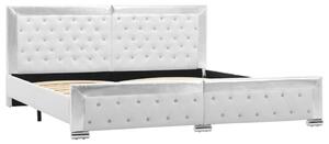 VidaXL fehér műbőr ágykeret 180 x 200 cm