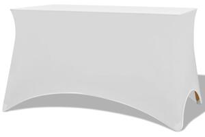 VidaXL Sztreccs asztal védőhuzat 2 db 120x60,5x74 cm fehér