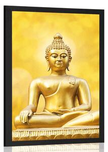 Poszter arany Buddha szobor
