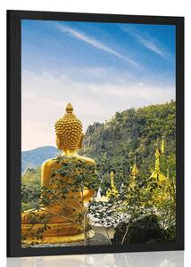 Poszter arany Buddha kilátása