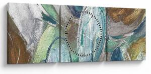Kép - Absztrakt figurás festészet (órával) (90x30 cm)