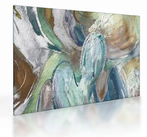 Üveg kép - Absztrakt figurás festészet (70x50 cm)