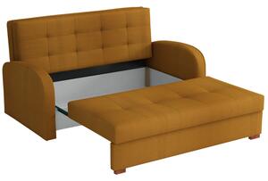 BELA GOLD 3 kinyitható kanapé tárolóhelyekkel - piros