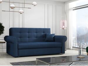 BELA SILVER 3 kinyitható kanapé tárolóhelyekkel - kék