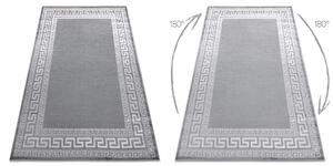 Modern MEFE szőnyeg 2813 Keret, görög kulcs - Structural két szintű gyapjú szürke