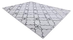 Modern MEFE szőnyeg 8504 Lugas, Virágok - Structural két szintű gyapjú sötétszürke