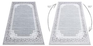 Modern MEFE szőnyeg 9096 Keret, görög kulcs - Structural két szintű gyapjú szürke