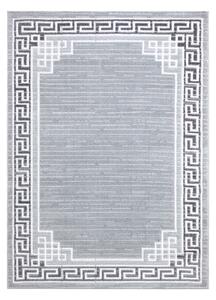 Modern MEFE szőnyeg 9096 Keret, görög kulcs - Structural két szintű gyapjú szürke