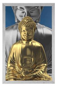 Poszter meditálló Buddha