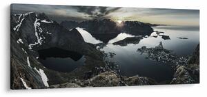 Kép - Norvég hegyek (120x50 cm)