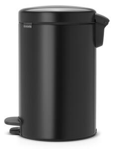 Matt fekete acél pedálos szemetes 12 l NewIcon – Brabantia
