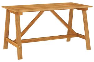 VidaXL tömör akácfa kerti étkezőasztal 140 x 70 x 73,5 cm