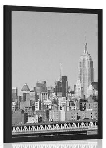 Poszter varázslatos New York fekete-fehérben
