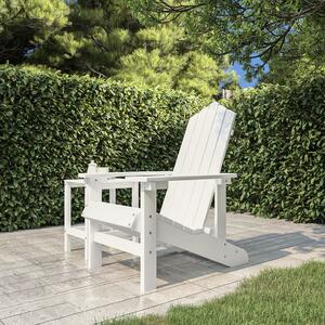 VidaXL fehér HDPE kerti adirondack szék