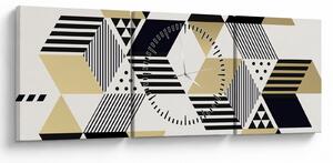 Kép - Geometriai formák N⁰1 (órával) (90x30 cm)