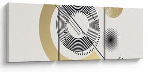 Kép - Geometriai formák N⁰2 (órával) (90x30 cm)