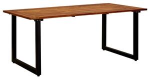 VidaXL tömör akácfa kerti asztal U-alakú lábakkal 180 x 90 x 75 cm