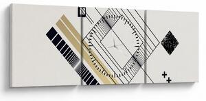 Kép - Geometriai formák N⁰6 (órával) (90x30 cm)
