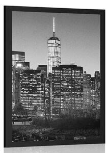 Poszter New York fekete-fehér változatban