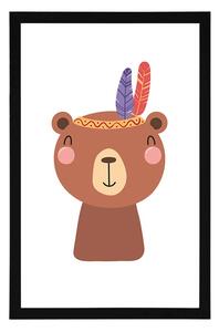 Poszter paszportuval kedves medve tollakkal