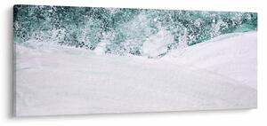 Kép - Türkiz absztrakció (120x50 cm)