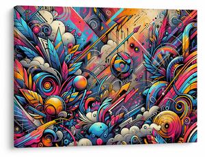 Kép - Színes graffiti (70x50 cm)