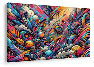 Kép - Színes graffiti (90x60 cm)