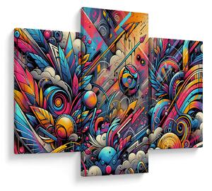 Kép - Színes graffiti (90x60 cm)