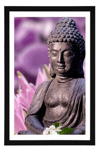 Poszter paszportuval békés Buddha