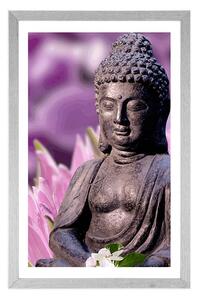 Poszter paszportuval békés Buddha