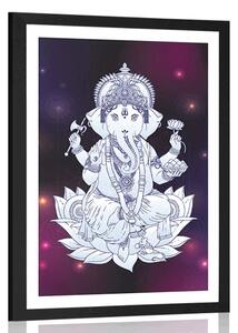 Poszter paszportuval buddhista Ganesha