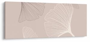 Kép - Bézs színű levelek N⁰6 (120x50 cm)