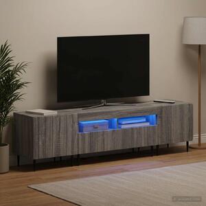 VidaXL 5 darabos LED TV szekrény Szürke Sonoma Szerelt Fa