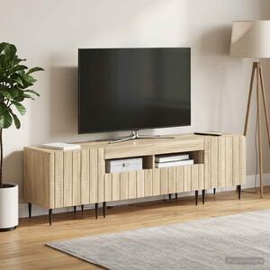 VidaXL 5 darabos LED TV szekrény Sonoma Tölgy Szerelt Fa