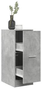 Betonszürke szerelt fa patikaszekrény 30 x 41 x 77,5 cm