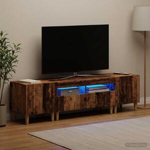 VidaXL 5 darabos LED TV szekrény Antik Fa Szerelt Fa