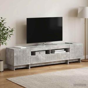 VidaXL 5 darabos LED TV szekrény Betonszürke Szerelt Fa