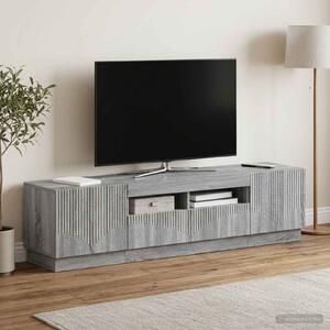 VidaXL 5 darabos LED TV szekrény Szürke Sonoma Szerelt Fa