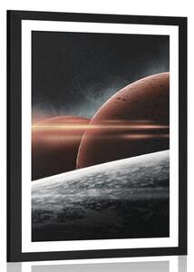 Poszter paszportuval bolygók a galaxisban