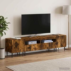 VidaXL 5 darabos LED TV szekrény Füstös Tölgy Szerelt Fa