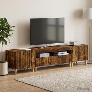 VidaXL 5 darabos LED TV szekrény ARNHEM Füstös Tölgy Szerelt Fa