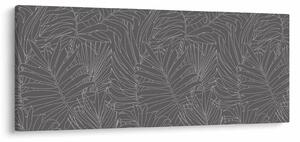 Kép - Szürke pálmalevelek (120x50 cm)