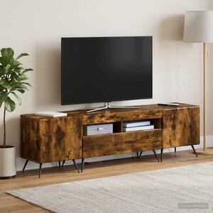 VidaXL 5 darabos LED TV szekrény Füstös Tölgy Szerelt Fa