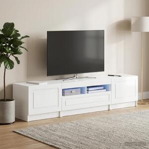 VidaXL 5 darabos LED TV szekrény Magasfényű Fehér Szerelt Fa