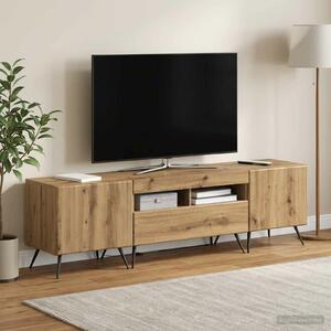 VidaXL 5 darabos LED TV szekrény Kézműves Tölgy Szerelt Fa