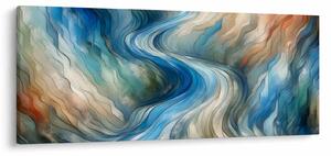 Kép - Absztrakt áramlat (120x50 cm)
