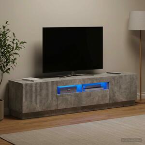 VidaXL 5 darabos LED TV szekrény Betonszürke Szerelt Fa