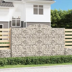 Íves horganyzott vas gabion kosár 300 x 50 x 180/200 cm