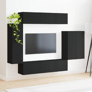 VidaXL TV falit kabinet szett 6 db Fekete