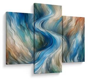 Kép - Absztrakt áramlat (90x60 cm)